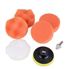 7 in 1 Buffing Pad Set Thread Auto Car Polishing Pad Kit for Car Polisher, Size:3 inch