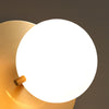 E27 LED Glass Ball Bedroom Bed Lamp Drawstring Wall Lamp, Power source: Three-color LED5W(8026-B)