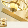 E27 LED Crystal Lamp Bedside Lamp Bedroom Living Room Wall Lamp, Light color: B(LED Warm Light 5W)