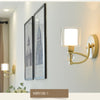E27 LED Crystal Lamp Bedside Lamp Bedroom Living Room Wall Lamp, Light color: E(LED Warm Light 5W)