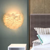 Single Head  Creative Dimming Feather Wall Light without Light Source