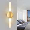 E27 LED Bedroom Bedside Background Wall Lamp Bathroom Mirror Headlights  White LED5W(Gold )