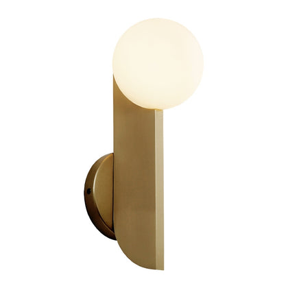 Bedroom Bedside Balcony Aisle Bronze Creative Wall Lamp, Power source: White LED5W(Wrought Iron Plating Bronze )