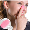 10 PCS Blackhead Brush Face Cleansing Extractor Remover Tool Silicone Finger Massage Brush Face Exfoliating Cleansing Tool(Pink)