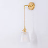 Modern Minimalist Restaurant Bar Single-Head Braided Wire Copper Lamp Chandelier, Power source: White Light 5W(H)