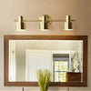 3 Heads Copper  E27 LED Copper Mirror Headlights Makeup Lamp Bathroom Mirror Cabinet Gold Wall Lamp(Three Color Light )