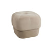 Modern Fabric Solid Wood Stool Thickened Small Stool Living Room Stool, Specification:Small Light Gray