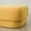 Modern Fabric Solid Wood Stool Thickened Small Stool Living Room Stool, Specification:Large Bright Yellow