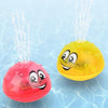 Red Baby Bathroom Play Water Bath Toy Children Electric Induction Sprinkler Ball with Light & Music