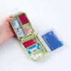 2 PCS Creative First Aid Pill Box Outdoor Portable Travel Waterproof Medicine Bag Organizer Box(Blue)