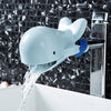 Children Hand Washing Water Cartoon Long Anti Splashing Sink Faucet Extender(Blue)