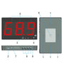 SNDWAY Wall-mounted 30~130dB Large Screen Digital Display Noise Decibel Monitoring Testers, Specification:SW526A 18 inch Display