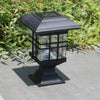 Solar Pillar Light Outdoor Waterproof Decorative Garden Lawn Wall Lamp(Warm White Light)