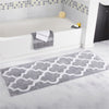 Microfiber Washable Mat Non-Slip Bath Carpets for Bathroom, Size:45x120cm(Grey)