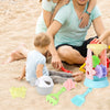 6 in 1 Summer Children Beach Play Sand Toys Sandglass Toy Set