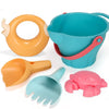 5 in 1 Outdoor Play Water Play Sand Soft Silicone Material Tool Children Play Water Toy Set