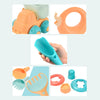 17 in 1 Outdoor Play Water Play Sand Soft Silicone Material Tool Children Play Water Toy Set