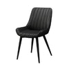 Nordic Office Chair Light Luxury Wrought Iron Simple Modern Soft Sofa Dining Back Chair(Black)
