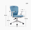Computer Chair Simple Modern Fabric Office Chairs Lovely Home Leisure Study Swivel Lift Chair(Blue)