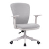 Computer Chair Simple Modern Fabric Office Chairs Lovely Home Leisure Study Swivel Lift Chair(Light Grey)