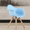 Nordic Minimalist Modern Children Furniture Kids Stool Plastic Wood Chair Fashion Kids Chair(Blue)