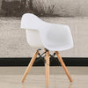 Nordic Minimalist Modern Children Furniture Kids Stool Plastic Wood Chair Fashion Kids Chair(White)
