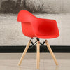 Nordic Minimalist Modern Children Furniture Kids Stool Plastic Wood Chair Fashion Kids Chair(Red)