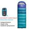 Naturehike NH15S009-D Adult Outdoor Tent Camping Summer Thin Single Portable Down Cotton Sleeping Bag, Style:Without Lead(Peacock Blue)