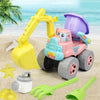 6 in 1 Simulation Engineering Car Children Beach Play Sand Toy Set