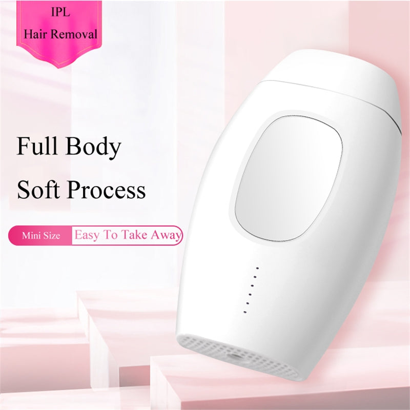 Professional Permanent 600000 Flash IPL Painless Laser Hair Removal Equipment, Specification:AU Plug(White)