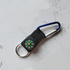 5 PCS Outdoor Aluminum Alloy Mini Practical Carabiner with Compass & Key Ring, Random Color Delivery