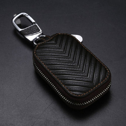 Multifunctional Hook Up Leather Car Key Bag(Coffee)