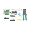 Three-purpose Network Cable Clamp Tester Hand Tool Set Home Network Repair Kit, Style:12 in 1