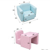 Children Sofa Seat Single Mini CuteTatami(Light Blue)