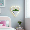 LED Bedside Simple Staircase Corridor Aisle Hotel Decorative Plant Art Wall Lamp(Heart)
