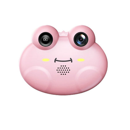 New Frog Mini Children Digital HD Camera Single Lens SLR Toy Camera(Pink)