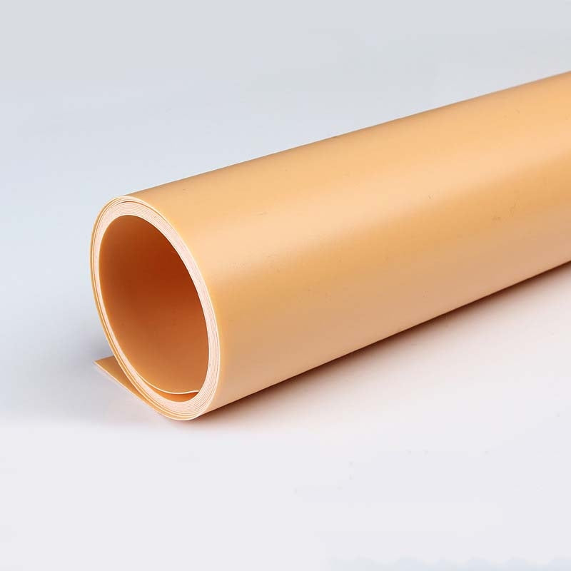 70x140cm Shooting Background Board PVC Matte Board Photography Background Cloth Solid Color Shooting Props(Orange)