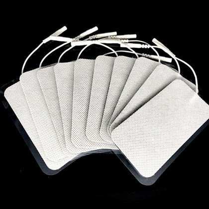 20 PCS 6x9cm Non-woven Foam Self-adhesive Physiotherapy Electrode(2.5mm Hole)