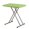 Simple Plastic Folding Table for Lifting Portable Desk, Size:76x50cm, Height:Adjustable within 66cm(Yellow)