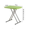 Simple Plastic Folding Table for Lifting Portable Desk, Size:76x50cm, Height:Adjustable within 75cm(Orange)