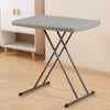 Simple Plastic Folding Table for Lifting Portable Desk, Size:76x50cm, Height:Adjustable within 75cm(Gray)