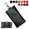 Multifunctional Litchi Texture Leather Keychain Bag Car Key Bag(Brown)