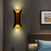 E27 LED Living Room Background Hotel Villa Corridor Bedroom Bedside Wall Lamp Medium(Gold)