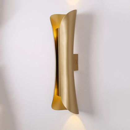 E27 LED Living Room Background Hotel Villa Corridor Bedroom Bedside Wall Lamp Large(Gold)