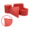4 PCS Children Educational Toys Castle Molds Play Sand Tools(Red)