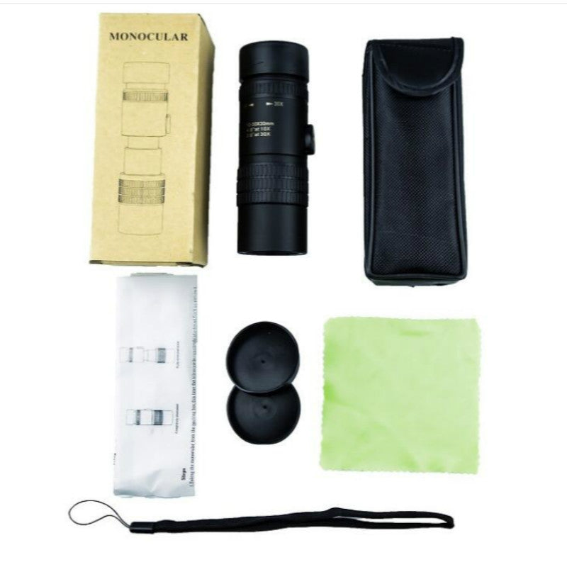 High magnification HD Low Light Level Night Vision Continuous Zoom Monocular, Specification:10 - 100 x 30