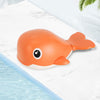 Whale Spray Shower Baby Bath Toy Clockwork Toy(Orange)