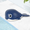 Whale Spray Shower Baby Bath Toy Clockwork Toy(Deep Blue)