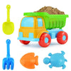3 PCS 5 in 1 Children Beach Car Sand Dredging Tool Beach Toy Set(As the picture shows)