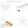 White Instant Electric Hot Water Faucet LCD Display Temperature Fast Heating Kitchen Utensils, EU Plug (0010 Off Stage)